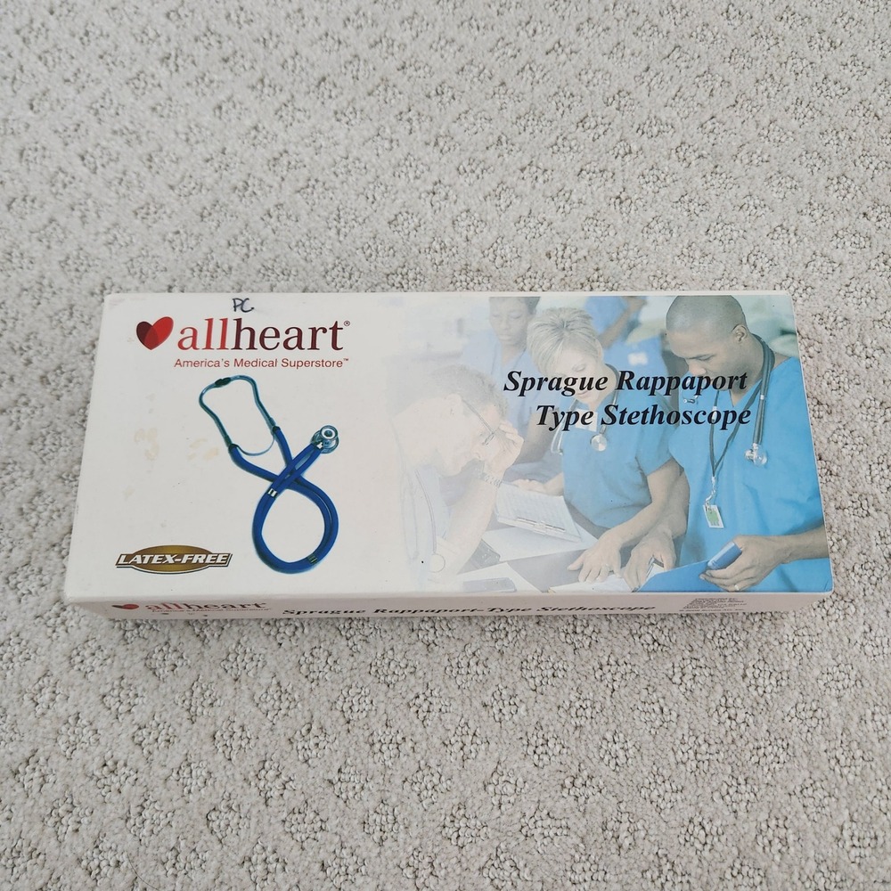 Allheart Sprague Rappaport Type Stethoscope Blue Black Medical set of 2